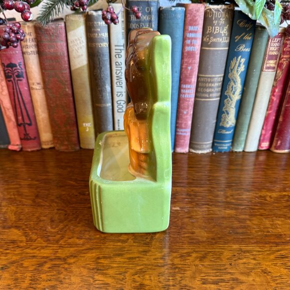 Vintage Royal Copley Deer and Fawn Wall Pocket/Planter - Picture 8 of 13